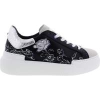 Ed Parrish Sneakers / Modell: Sarah / Cemento-Nero / Leder-Stickerei / Wechselfußbett / Damen
