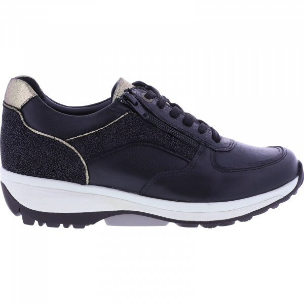 Xsensible Stretchwalker / Modell: Lucca / Black Leder-Stretch / 301123-001 / Damen Sneakers