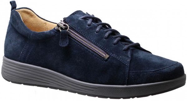 Ganter Sensitiv / Klara / Dunkelblau Velours / Weite K / Leder / Art: 0-208188-3299 / Damen Schnürer