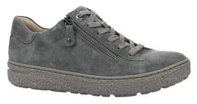 Hartjes | Phil | Khaki-Dunkelgrau | Veloursleder | Weite: H | 1621401-7000 | Damen Sneakers