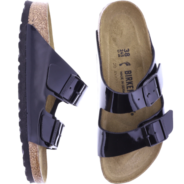 Birkenstock | Arizona | Schwarz Lack | Birko-Flor | Weite: Schmal | 1005292 | Damen