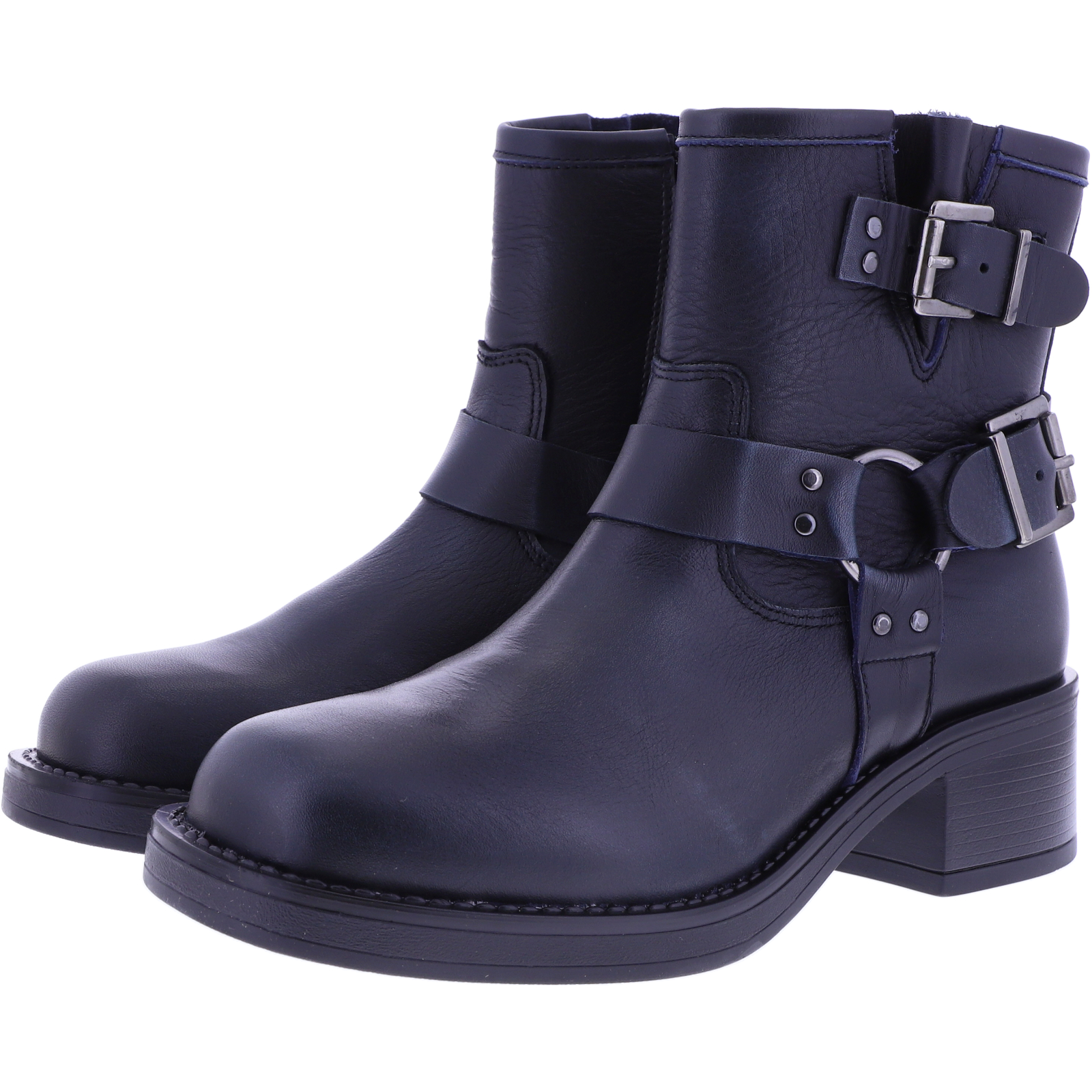 Stilvolle Boots Damen Dunkelblau Bilder