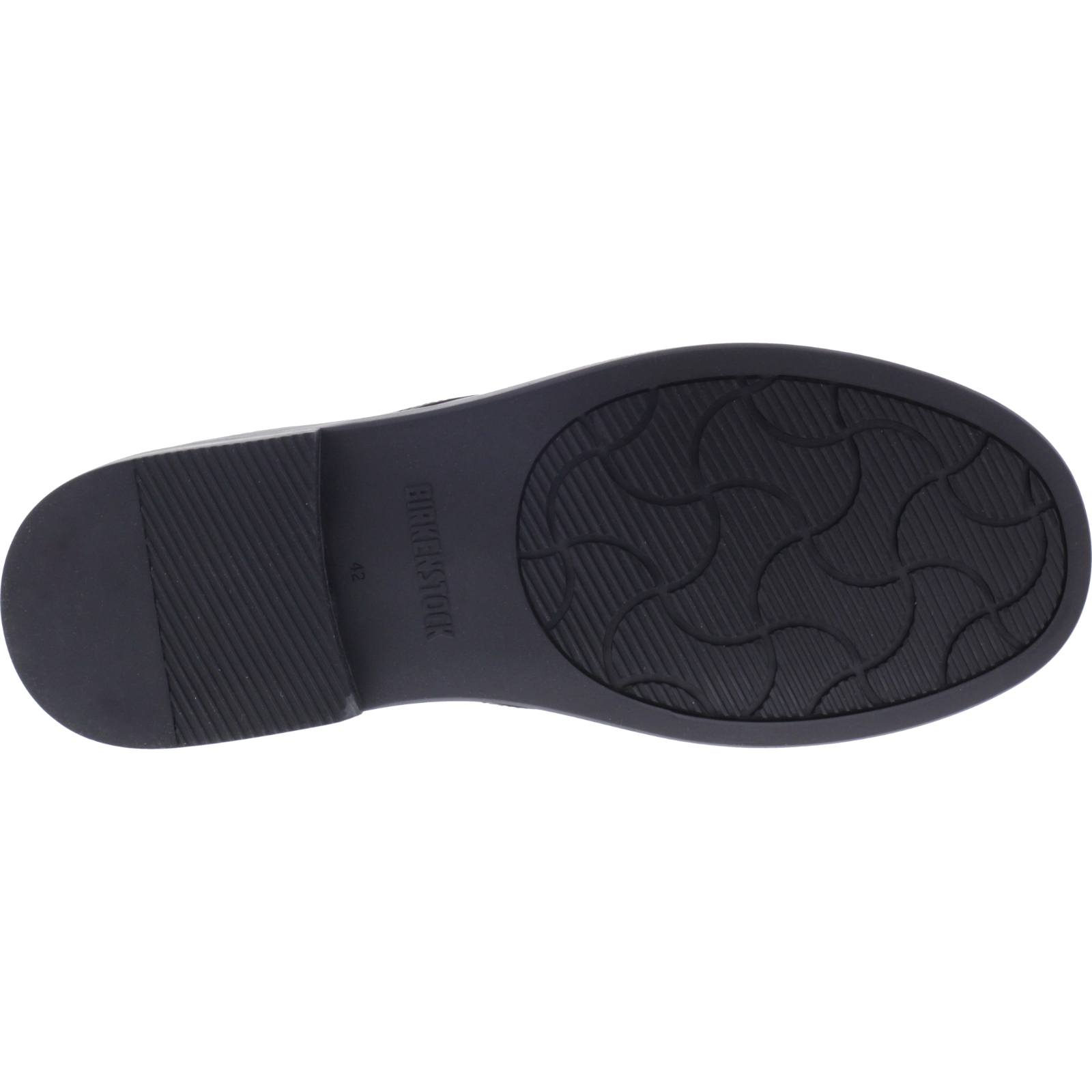 Birkenstock Shoes Flen Schwarz Leder Herren 1011630 Birkenstock Boston mit Weichbettung Iron Leder 1013256