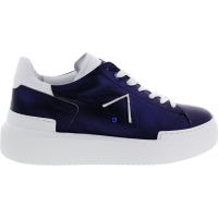 Ed Parrish Sneakers / Modell: Elisa / Deep-Blau Metallic / Kalbsleder / Wechselfußbett / Damen
