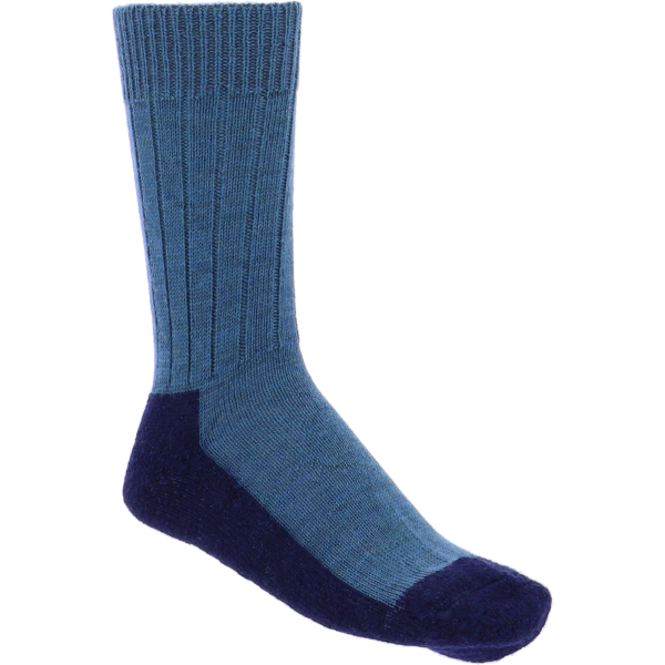 Hirsch Natur Trekking Socken Türkis-Marine