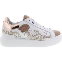 Ed Parrish Sneakers / Modell: Sarah / Cipria-Cipria / Kalbsleder-Stickerei / Wechselfußbett / Damen