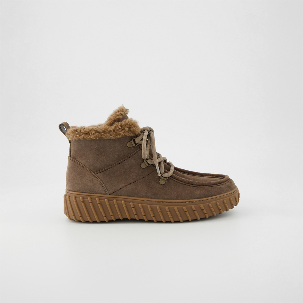Paul Green | 5502-030 | Braun-Earth-Taupe | Weiches Kalbsleder | Damen Stiefeletten