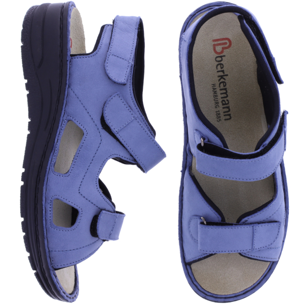 Berkemann | Lisabella | Azurblau Nubuk | Leisten: Lugano | 03121-394 | Damen Sandalen