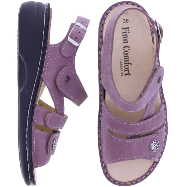 Finn Comfort | Gomera | Rose-Altrosa | Wechselfußbett | 02562-834108 | Damen Sandalen