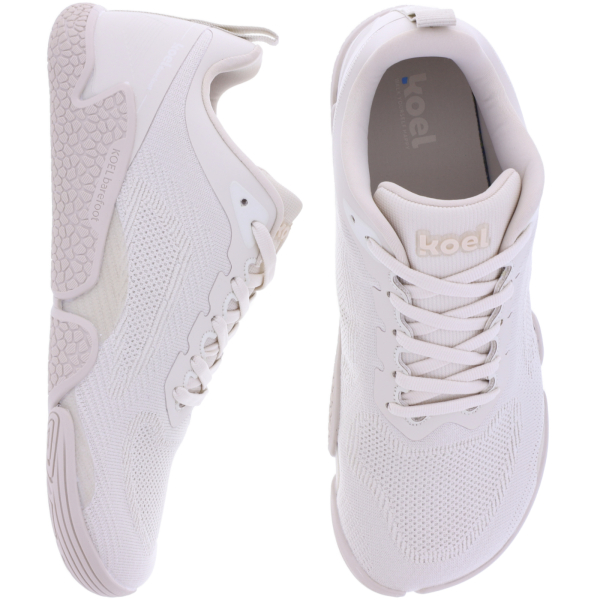 Koel | Nica | Beije-Beige | Mesh-Strick | Damen Barfußschuhe