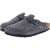 Birkenstock / Modell: Boston / Injected Gunmetal Leder / Weite: Schmal / Art: 1011330 / Damen Clogs