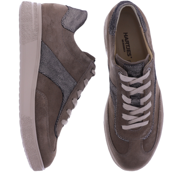 Hartjes | Sophie | Stone-Bronze | Veloursleder | Weite: H | 1622702-4138 | Damen Schnürer