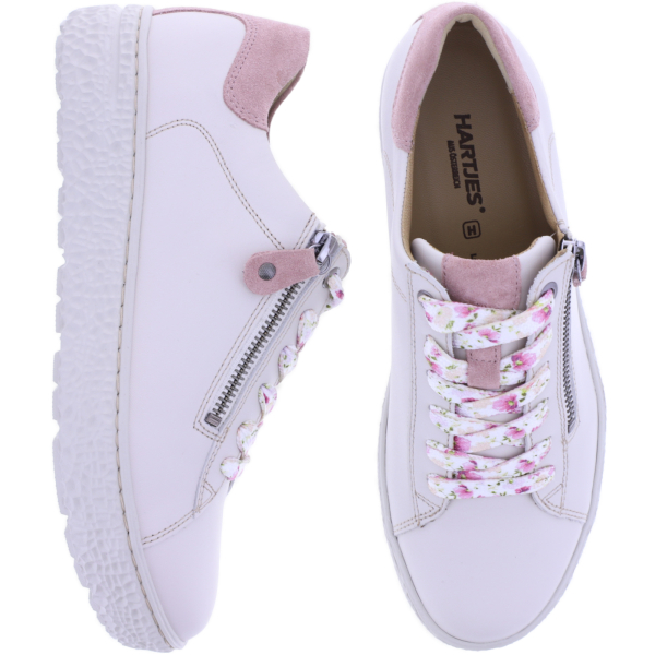 Hartjes | Phil | Beige-Altrosa | Glattleder | Weite: H | 1621409-3246 | Damen Sneakers
