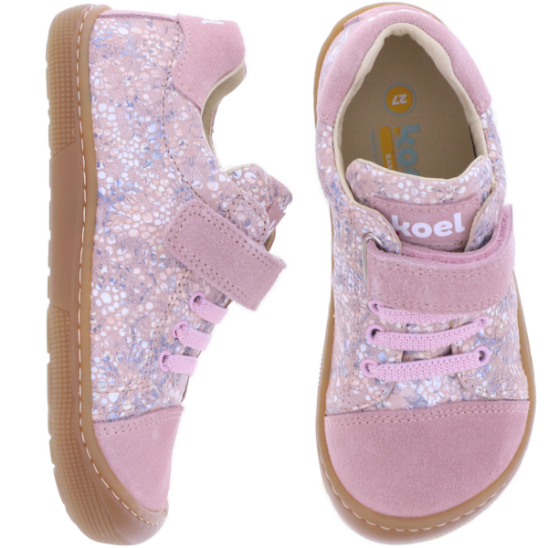 Koel Kids | Domy II | Nude-Fantasy-Rosa | Leder | Kinder Barfußschuhe mit Klett