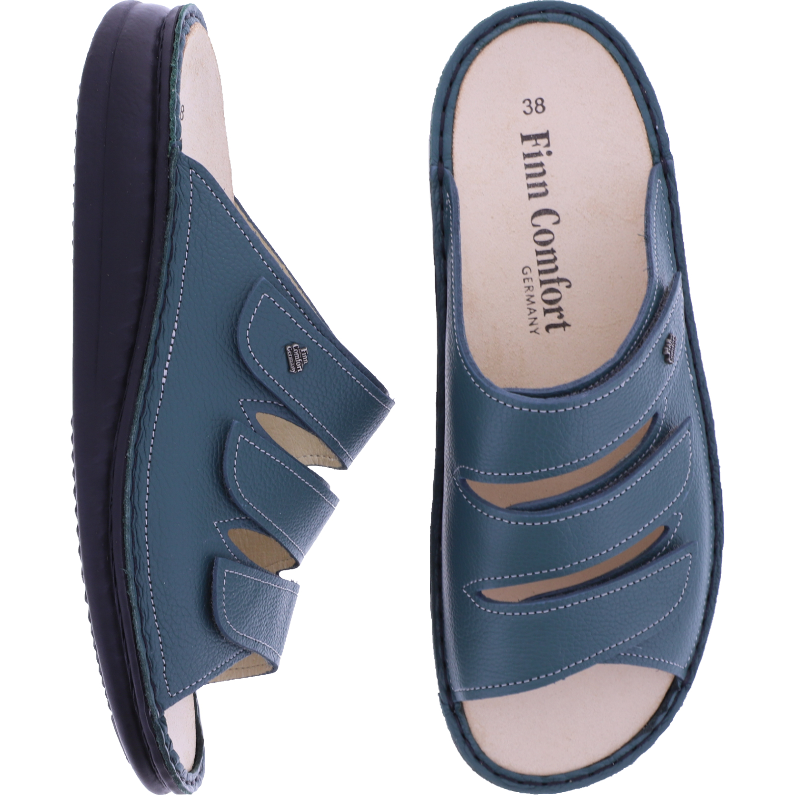 ドイツ直送!【フィンコンフォート】 Korfu Glattleder Finn Comfort | Forest Nappaleder | 01508-799071 | Damen