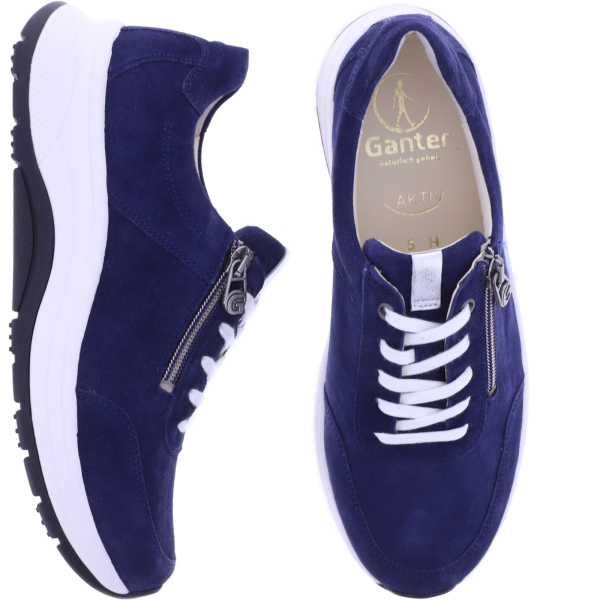 Ganter AKTIV | High Flyer | Navy-Dunkelblau | Weite: H | Kalbsleder | 9-201812-3100 | Damen Schnürer