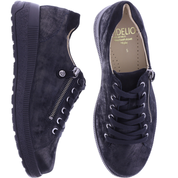 Fidelio | Holy | Nero-Schwarz | Leder | Multistretch | Weite: H | Damen Schnürer