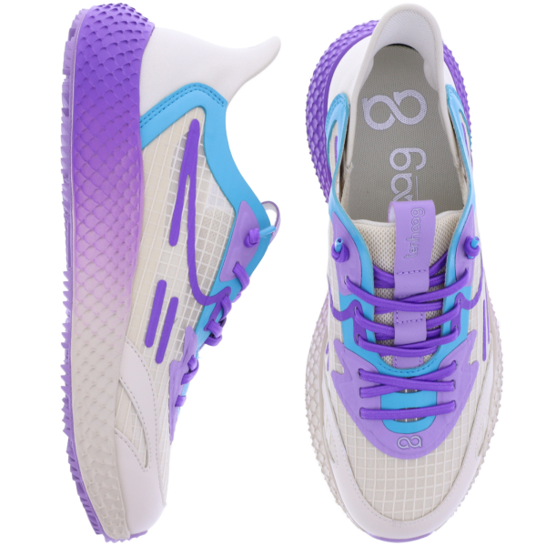 tenhaag | easyhaag | Beige-Aqua-Lavender | 0025-029 | Damen Hands-Free Sneaker