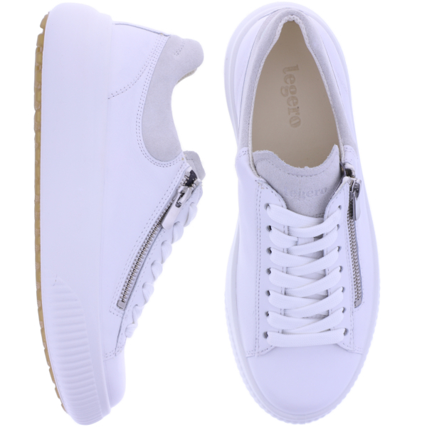 Legero | T4 Jump | Bright-Weiß | Weite: G | Nappaleder | Damen Schnürer