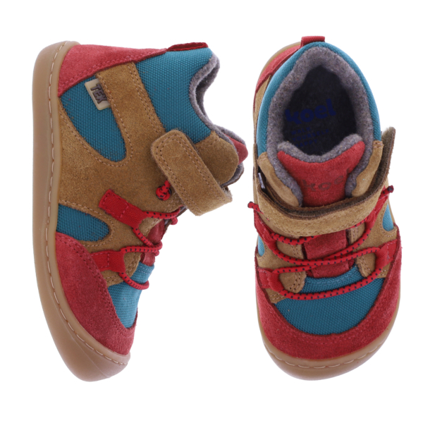Koel Kids | Beau | Cognac-Bunt | Leder-Warmfutter | Kinder Booties
