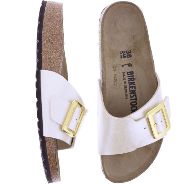 Birkenstock | Catalina Cushion Buckle | Graceful Pearl White | Birko-Flor | Weite: Schmal | 1029393