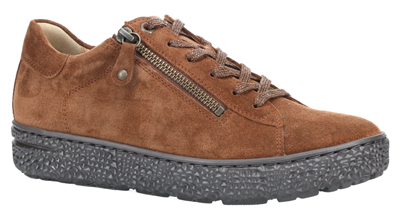 Hartjes | Phil | Cognac-Braun | Veloursleder | Weite: H | 1621401-5300 | Damen Sneakers