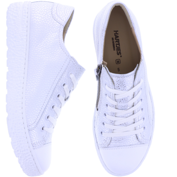 Hartjes | Phil | Weiß-Silber | Nappaleder | Weite: H | 1621430-0259 | Damen Sneakers