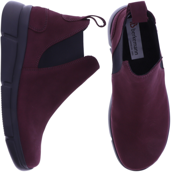 Berkemann | Lise | Weinrot Nubukleder | Form: Marbella | 05138-212 | Damen Chelsea-Boots