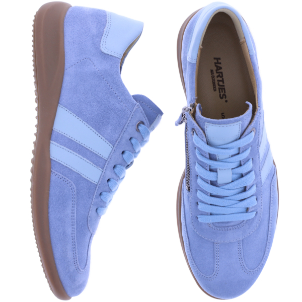 Hartjes | Goa | Heaven-Aqua | Veloursleder | Weite: G | 1622106-4342 | Damen Komfort Sneaker