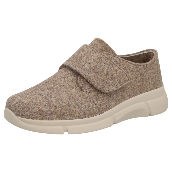 Berkemann | Dalida | Sand-Beige Filz | Form: Marbella | 05144-870 | Damen Filzhausschuhe