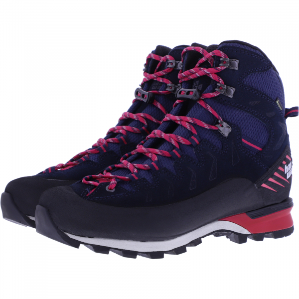 Hanwag / Modell: Makra Pro Lady GTX / Navy-Pink / Leder / Gore-Tex / Damen Wanderstiefel