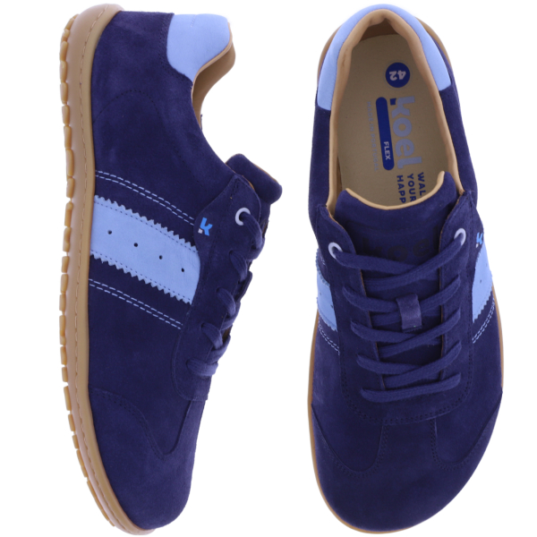 Koel | Ilo 3.0 | Navy-Blau | Veloursleder | Herren Barfußschuhe