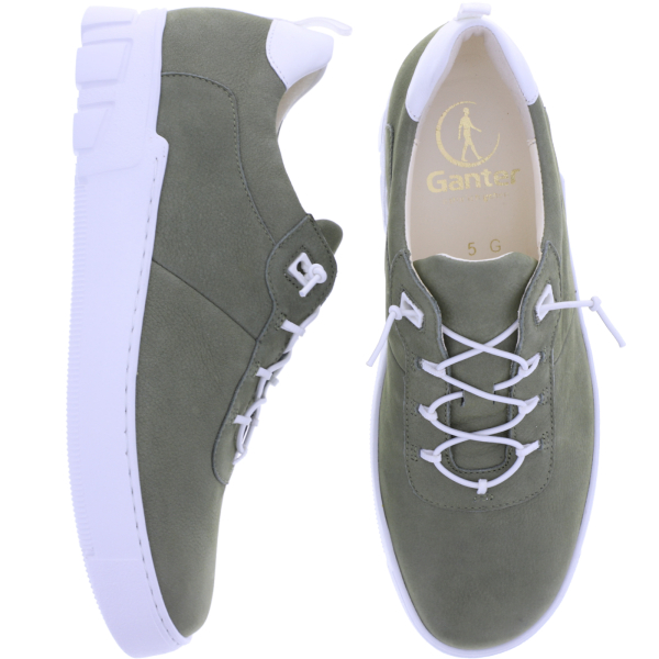Ganter | Giulietta | Salbei-Oliv | Weite: G | Wechselfußbett | 7-204142-5400 | Damen Slip-On