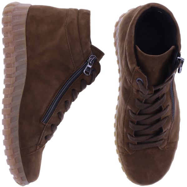 Semler | Jenny | Schoko-Braun | Samt-Nubukleder | Weite: H | J35163 | Damen Komfort-Booties