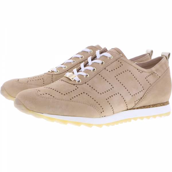 Hassia / Barcelona / Creme-Platin Leder / Wechselfußbett / Art: 1-301952-1275 / Damen Sneakers