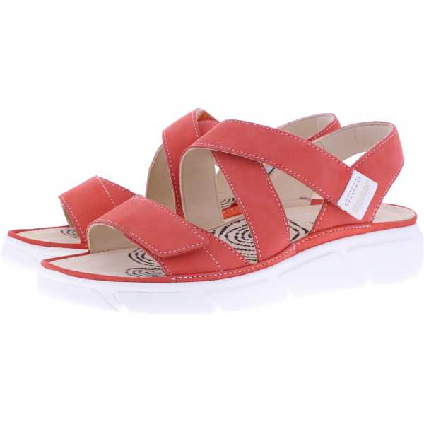 Ganter / Halina / Koralle Rot Softnubuk / Wechselfußbett / Weite: H / Art: 5-200462-4400 / Sandalen