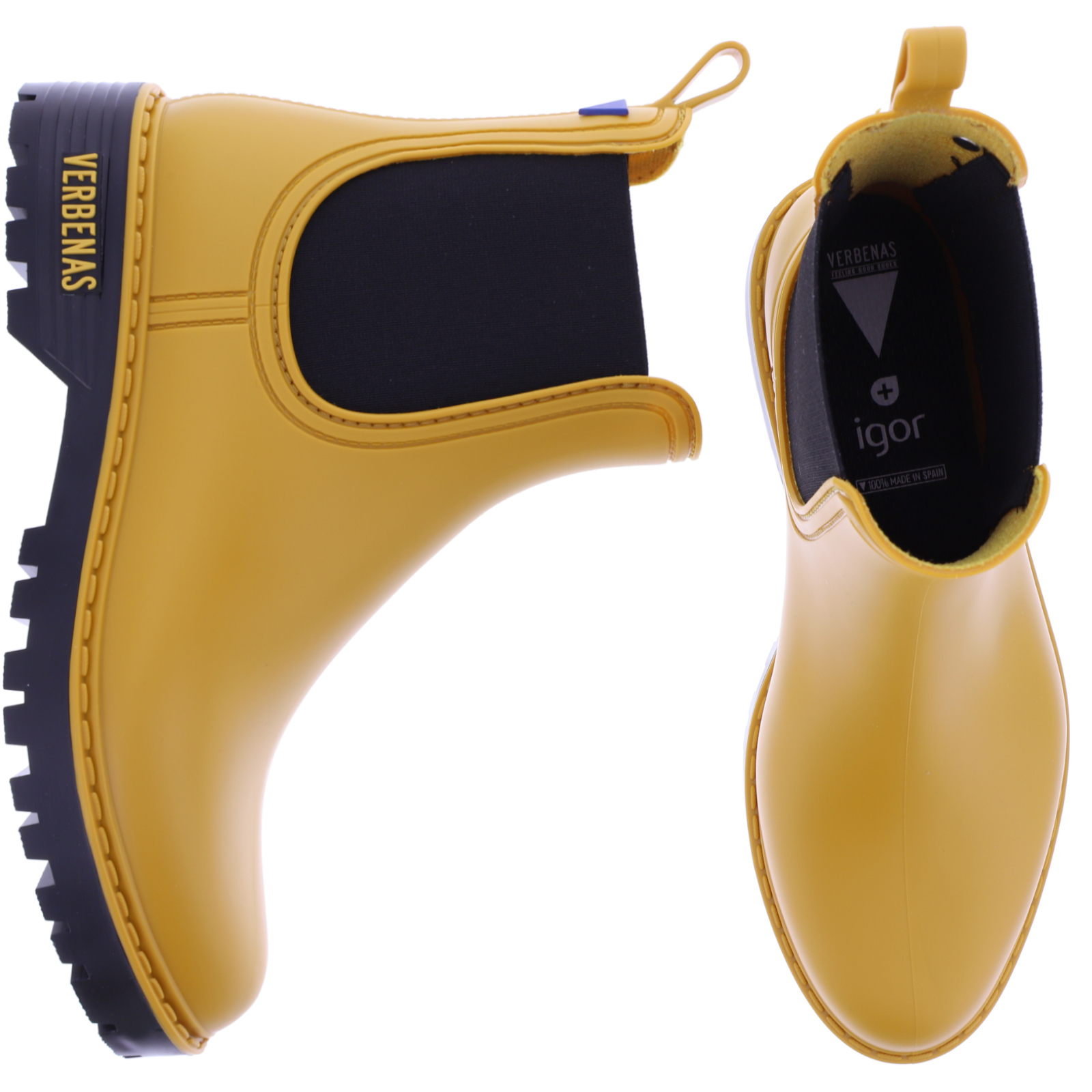 Derbe Gummistiefel Damen Halbhoch Gelb Gelbe Gummistiefel Für - Main Image