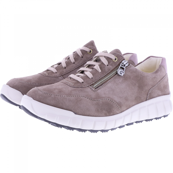 Ganter / Evo / Darktaupe Casualvelours / Weite: H / Kalbsleder / 6-201462-9400 / Damen Schnürer