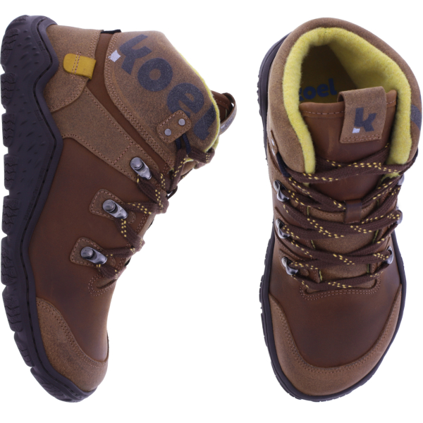 Koel | Roba | Chocolate-Braun | Hydroleder mit Merinowollfutter | Damen Barfußstiefelette