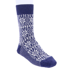 Hirsch Natur - Kinder Norweger Socken Reine Bio-Schurwolle