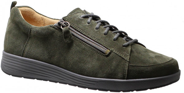 Ganter Sensitiv / Klara / Forest Oliv Velours / Weite K / Leder / Art 0-208188-5800 / Damen Schnürer