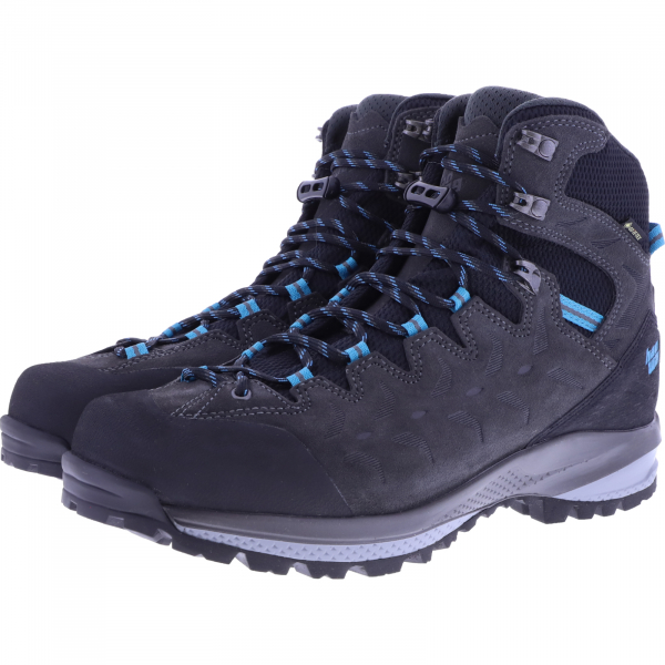 Hanwag / Modell: Makra Trek SF Extra Lady GTX / Asphalt-Ocean / Leder / Gore-Tex / Damen Stiefel