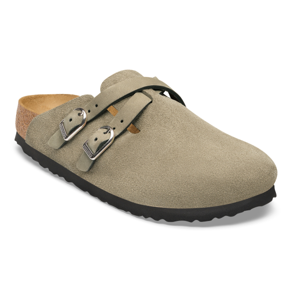 Birkenstock | Blair | Taupe Veloursleder | Weite: Schmal | 1032905 | Damen Clogs
