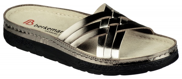 Berkemann / Modell: Melou / Bronze-Metallic Leder / Form: Evora / Art: 01915-718 / Damen Pantoletten