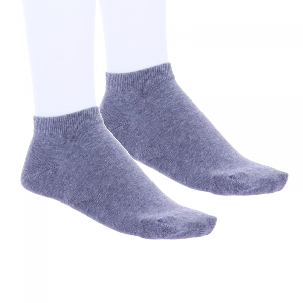 Birkenstock Damen Sneaker Socken - Cotton Sole Sneaker 2-Pack - Grau Melange