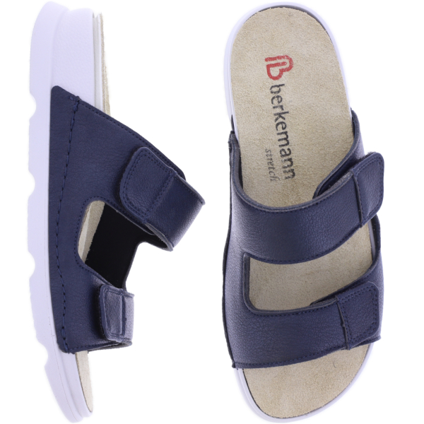 Berkemann | Laminia | Blau Stretch | Form: Palma | 04505-359 | Damen Pantoletten