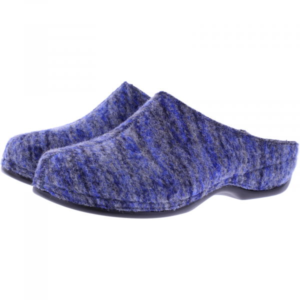 Berkemann / Modell: Donata / Eisblau-Blau Filz / Form: Melbourne / Art: 01028-393 / Damen Clogs