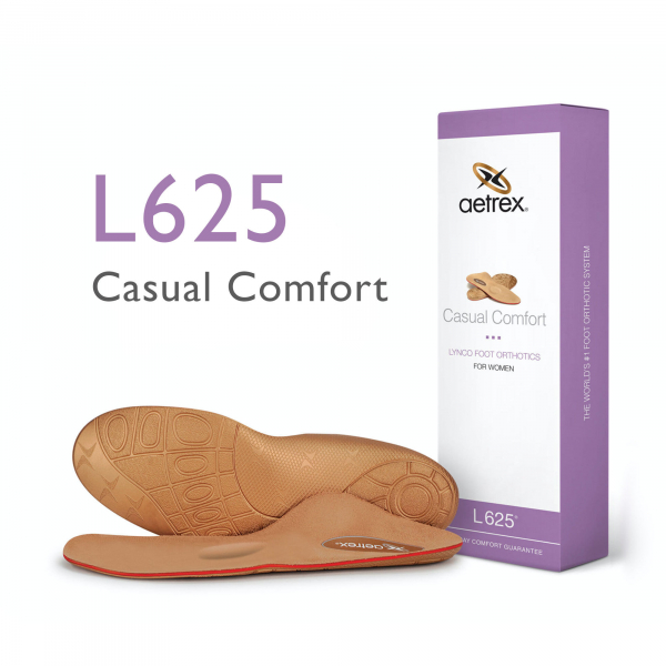 Aetrex Einlagen - L625W - Damen Casual Comfort Einlegesohlen mit Pelotte