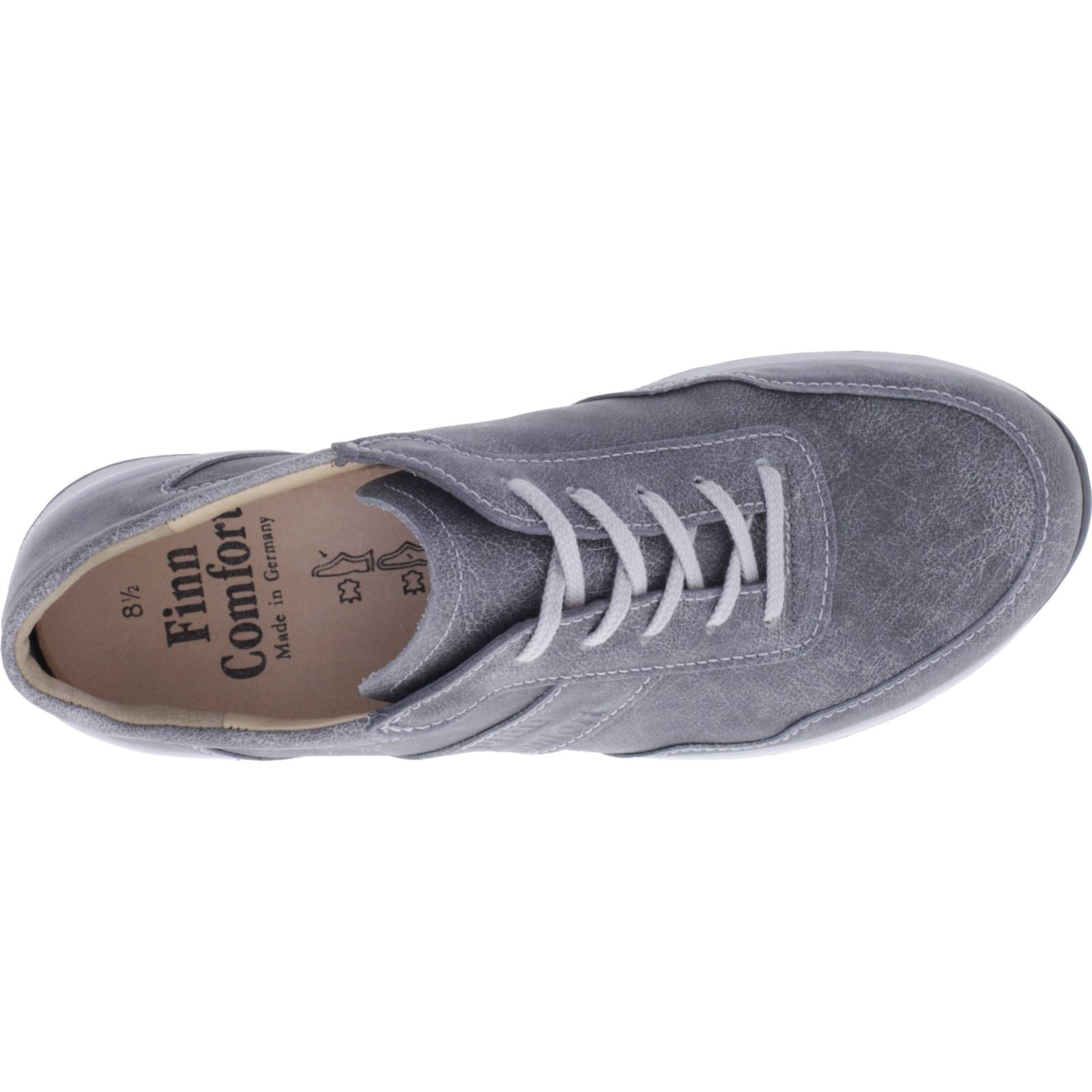 Finn Comfort Prezzo Street Grau Leder Wechselfußbett Art: 01370 094382 Herren Schnürer Herren Schnürer Finn