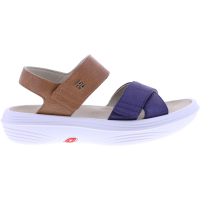 kybun / Modell: Melano / Farbe: Blue-Brown / Damen Aktiv Sandalen mit Klettverschluss